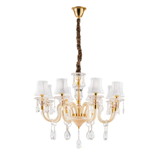 LAMPADARIO MONET ORO 8XE14 73X128CM