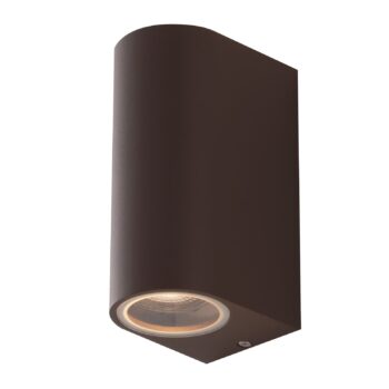 APPLIQUE BIEMISSIONE ONE CORTEN 2XGU10 IP54 6,7X9,3X13CM