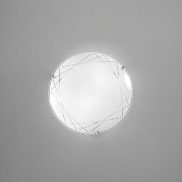 PLAFONIERA PARADISE BIANCA 2XE27 30X30X9,4CM