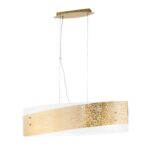 SOSPENSIONE PARIS BIANCA/ORO 4XE27 75X20X120CM