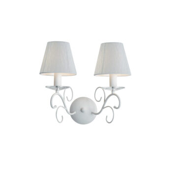 APPLIQUE PERLA BIANCA 2XE14 38X20X33CM