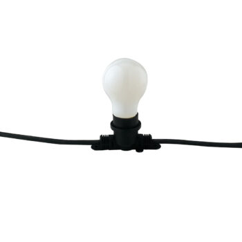 STRINGA ELETTRIFICATA PICNIC NERA 10XE14 IP54 CON SPINA SCHUKO 500CM