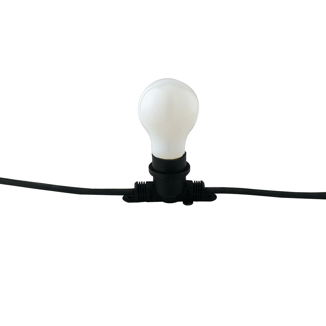 STRINGA ELETTRIFICATA PICNIC NERA 10XE14 IP54 CON SPINA SCHUKO 500CM