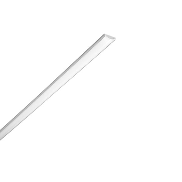 PROFILO CAMELOT FLESSIBILE ALLUMINIO/OPALE CON TAPPI E STAFFETTE INCLUSI 200X1,78X0,5CM