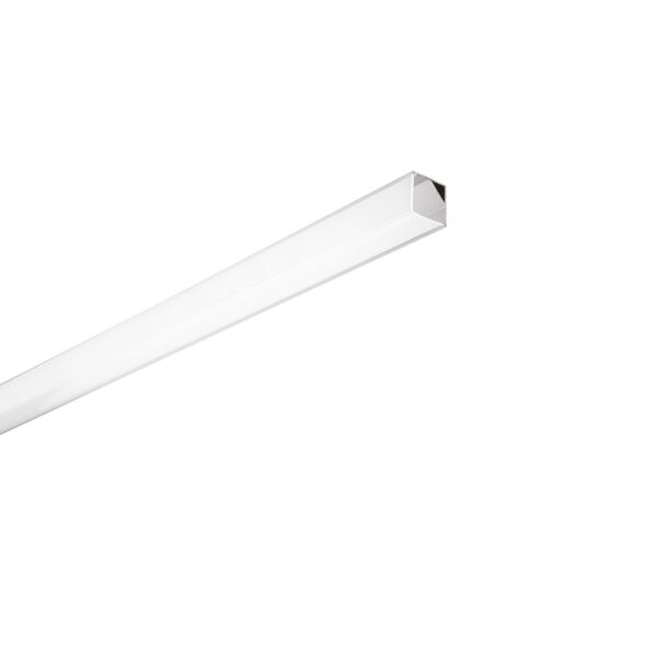 PROFILO DORIK ALLUMINIO/OPALE CON TAPPI E STAFFETTE INCLUSI 200X1,6X1,1CM