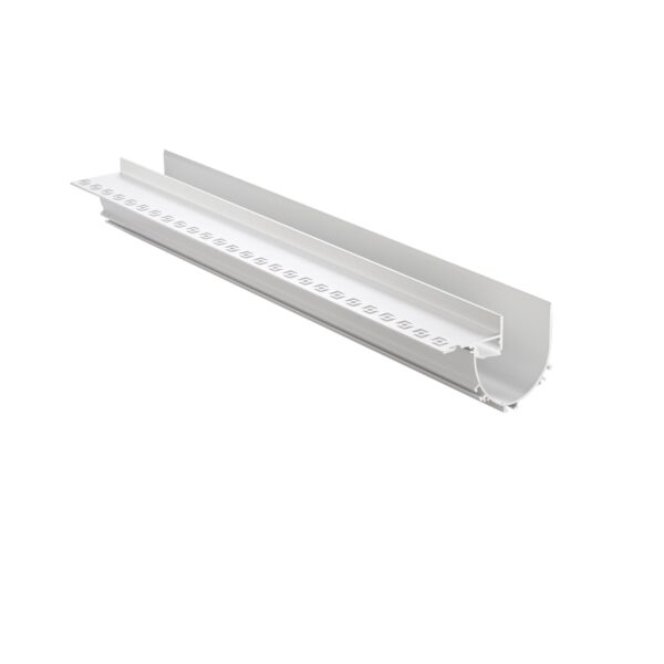 PROFILO GASH A VELETTA BIANCO CON 2 TAPPI INCLUSI 200X9,54CX7,01CM