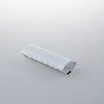 PROFILO IONIK ALLUMINIO DIFFUSORE ELLITTICO CON TAPPI E STAFFETTE INCLUSI 200X2,97X2,97CM