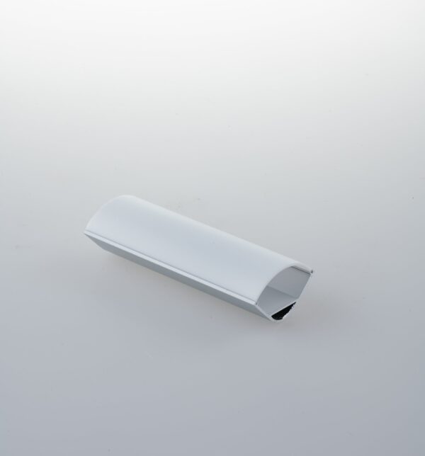 PROFILO IONIK ALLUMINIO DIFFUSORE ELLITTICO CON TAPPI E STAFFETTE INCLUSI 200X2,97X2,97CM