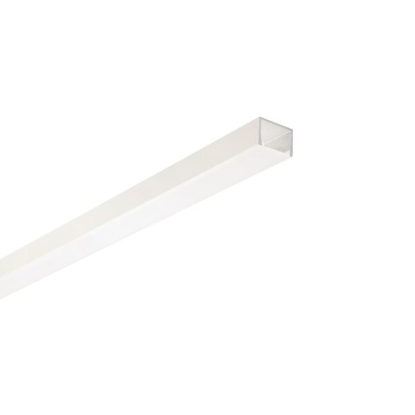 PROFILO LINEA BIANCO DIFFUSORE OPALE CON TAPPI E STAFFETTE INCLUSI 200X2X1,4CM