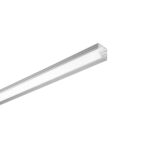 PROFILO NEWYORK ALLUMINIO/OPALE CON TAPPI E STAFFETTE INCLUSI 100X2,9X2,1CM