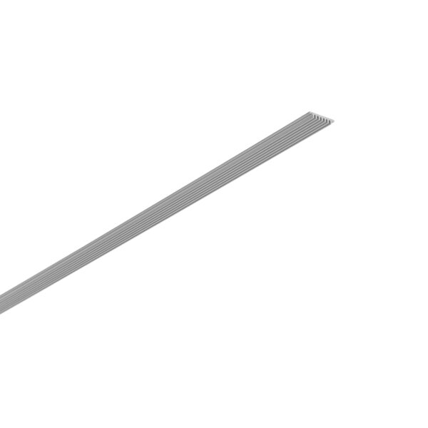 PROFILO PIANO SILVER PER DISSIPAZIONE STRIP 200X1,3X2,7CM