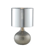 LUMETTO PULSAR SILVER 1XE27 1XE14 22X22X35CM