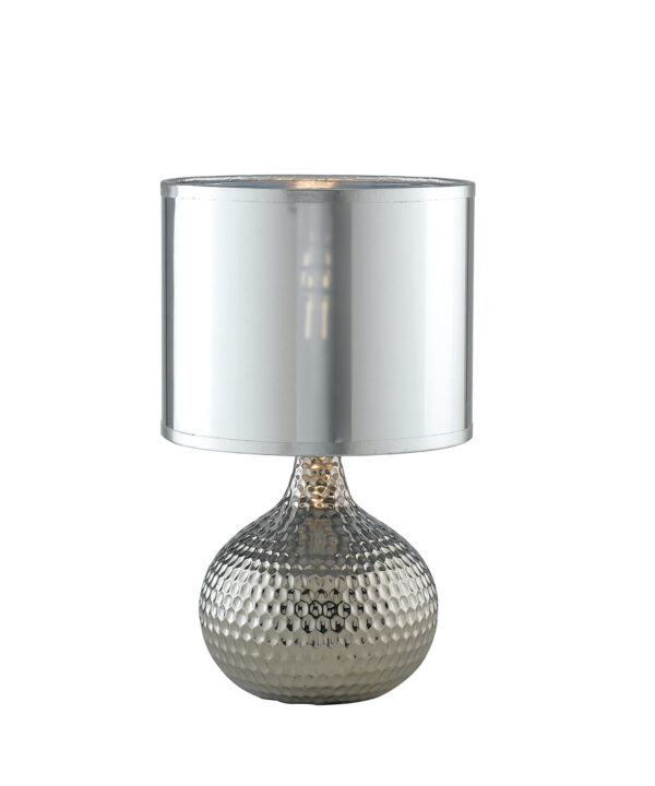 LUMETTO PULSAR SILVER 1XE27 1XE14 22X22X35CM