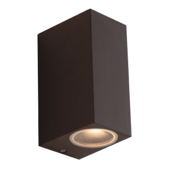 APPLIQUE BIEMISSIONE QUBO CORTEN 2XGU10 IP54 6,7X9,3X15,1CM