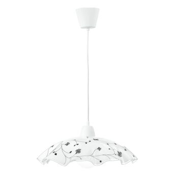 SOSPENSIONE ROOT BIANCA 1XE27 42X42X120CM