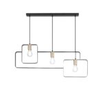 SOSPENSIONE SMITH NERA/ORO 3XE27 88,5X150CM