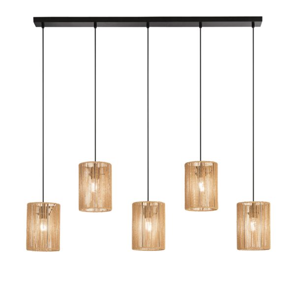 SOSPENSIONE TROPIKANA LEGNO 5XE27 115X23,5X176CM