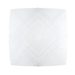 PLAFONIERA VECTOR BIANCA/GRIGIA 4XE27 50X50X12CM