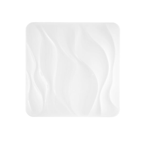 PLAFONIERA LED WAVE BIANCA 66W 6540LM CCT DIMMERABILE WI-FI CON TELECOMANDO 64X10X64CM