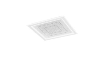 PLAFONIERA AUX GRIGIA QUADRATA IN PMMA 40W CCT 3000/4000/6500K 60X5.5CM