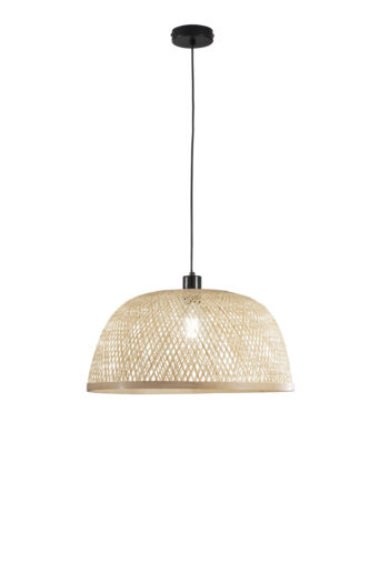 SOSPENSIONE BAMBOO IN METALLO+BAMBOO 1XE27 40W LAMP SIZE Dia48xH22CM STRUTTURA Dia48xH120CM