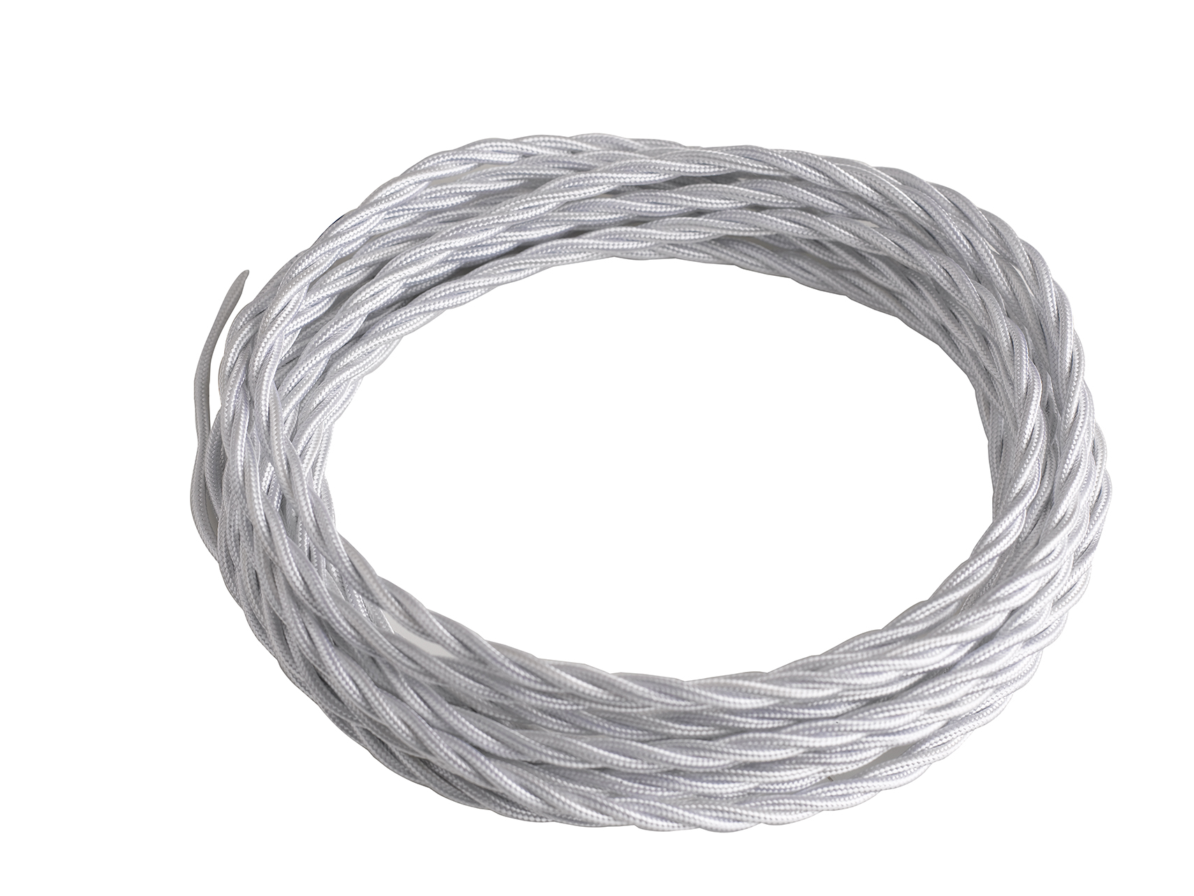 CAVO ELETTRICO CLAY IN TESSUTO BIANCO 3X1,5 2500CM