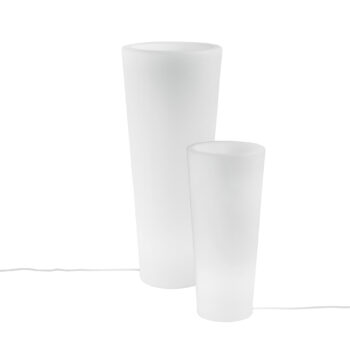VASO DA GIARDINO GECO BIANCO 1XE27 38X90CM