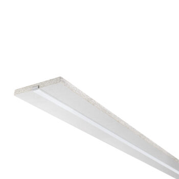 KIT 3PZ PROFILI INVISILINE BIANCO INCASSATO IN CARTONGESSO INCLUSO DIFFUSORE MILKY 200X11,7X1,25CM