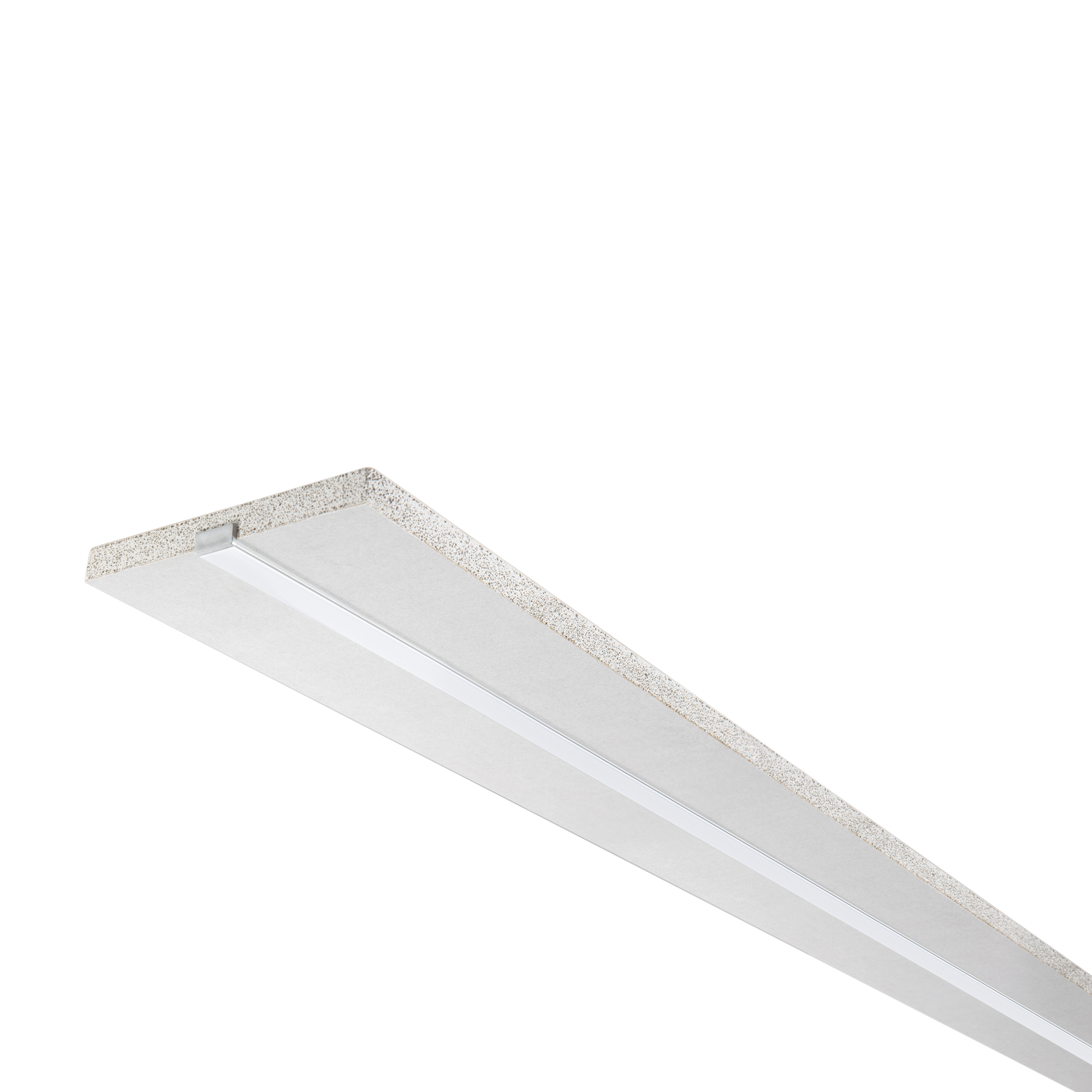 KIT 3PZ PROFILI INVISILINE BIANCO INCASSATO IN CARTONGESSO INCLUSO DIFFUSORE MILKY 200X11,7X1,25CM