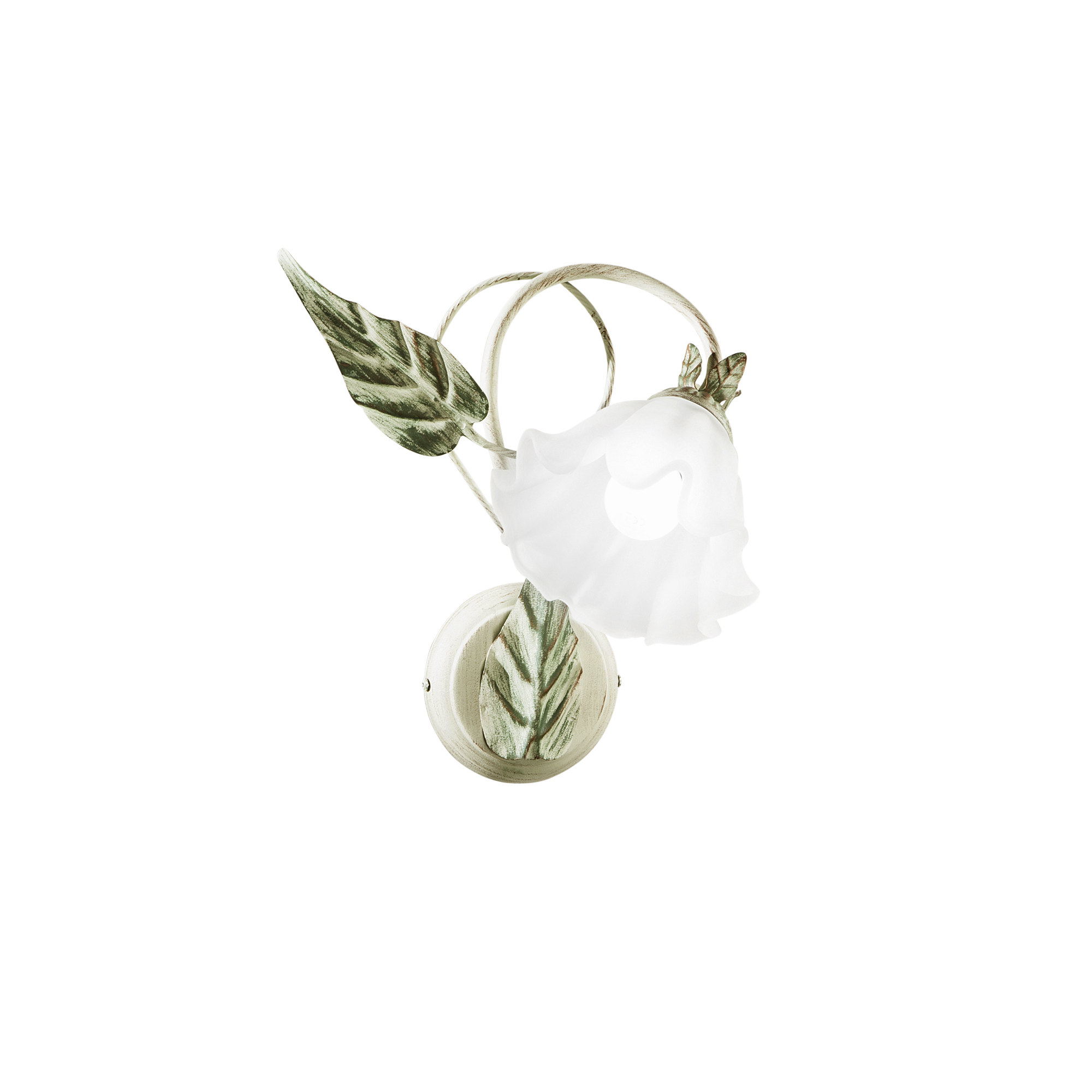 APPLIQUE ISOTTA AVORIO 1XE14 16X28X35CM