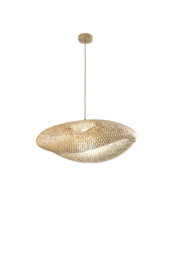 SOSPENSIONE KAYAK IN BAMBOO 1XE27 MAX 60W IP20 68X47XH21CM