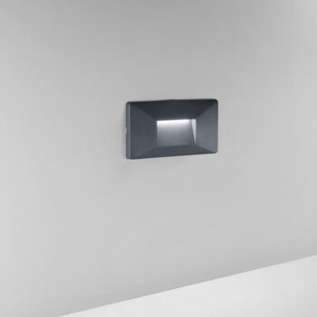 SEGNAPASSI A INCASSO LED BREEN ANTRACITE 4W 380LM CCT IP65 19X1X9CM