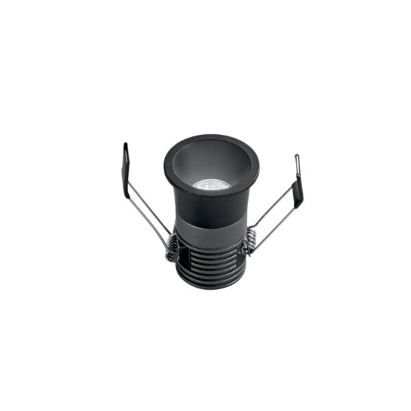 INCASSO LED DOT NERO TONDO 5W 480LM CCT 4x5,5CM