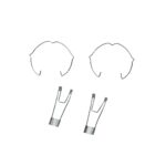 KIT 2PZ MOLLE INCASSO MURO E 2PZ MOLLE INCASSO LAMPADINA GU10