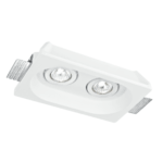 INCASSO MORGANA ORIENTABILE BIANCO QUADRATO 2XGU10 25,5X15,5X5,5CM