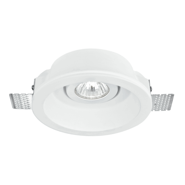 INCASSO MORGANA ORIENTABILE BIANCO TONDO 1XGU10 15,5X6CM