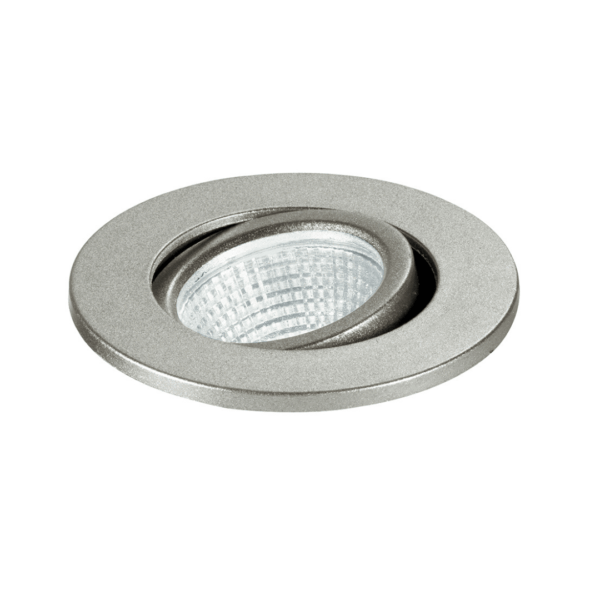 INCASSO LED POLARIS NIKEL TONDO 3W 300LM 4000K 6,6X5,7CM