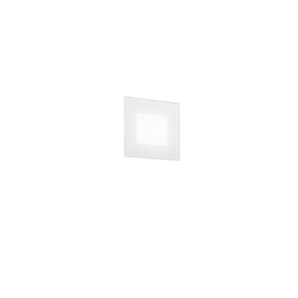SEGNAPASSI A INCASSO LED SLAB BIANCO QUADRATO 3W 440LM CCT IP65 11X4,5X8,5CM