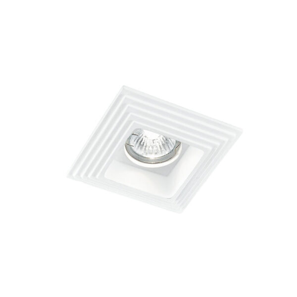 INCASSO SPETTRO BIANCO QUADRATO 1XGU10 11,5X11,5X4,9CM