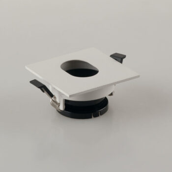 FARETTO A INCASSO STENOS ORIENTABILE BIANCO QUADRATO FORO OVALE 8,5X8,5X4,2CM