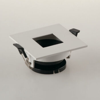 FARETTO A INCASSO STENOS ORIENTABILE BIANCO QUADRATO FORO QUADRATO 8,5X8,5X4,2CM