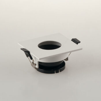 FARETTO A INCASSO STENOS ORIENTABILE BIANCO QUADRATO FORO TONDO 8,5X8,5X4,2CM