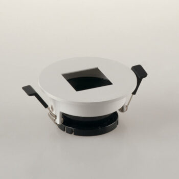 FARETTO A INCASSO STENOS ORIENTABILE BIANCO TONDO FORO QUADRATO 8,5X4,2CM