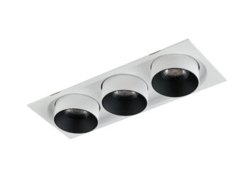 INCASSO LED OUTSIDER BIANCO 3X15W 4125LM 4000K 27X10X9,4CM