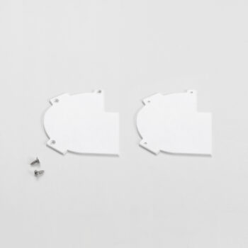 KIT 2 TAPPI PER PROFILO GASH BIANCO