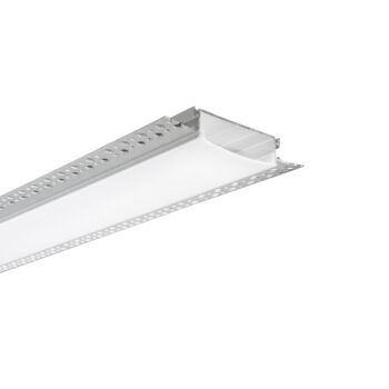 PROFILO GORIZIA ALLUMINIO/OPALE CON TAPPI INCLUSI 200X10,5X1,7CM