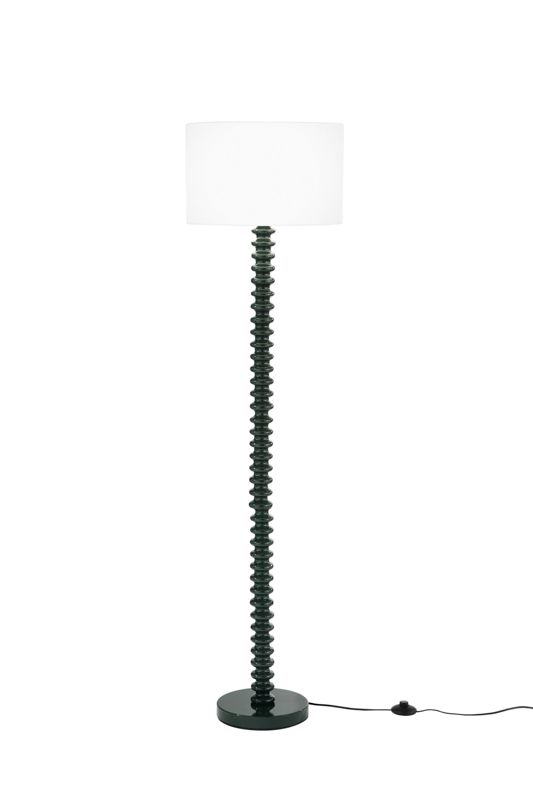 PIANTANA SULTAN VERDE IN METALLO+VELLUTO 1XE27 15W, LAMP. Dia40XH20CM, STRTTURA 40X40X153CM