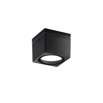 PLAFONIERA TOWER NERA QUADRATA 1XGX53 IP54 9X9X7,2CM