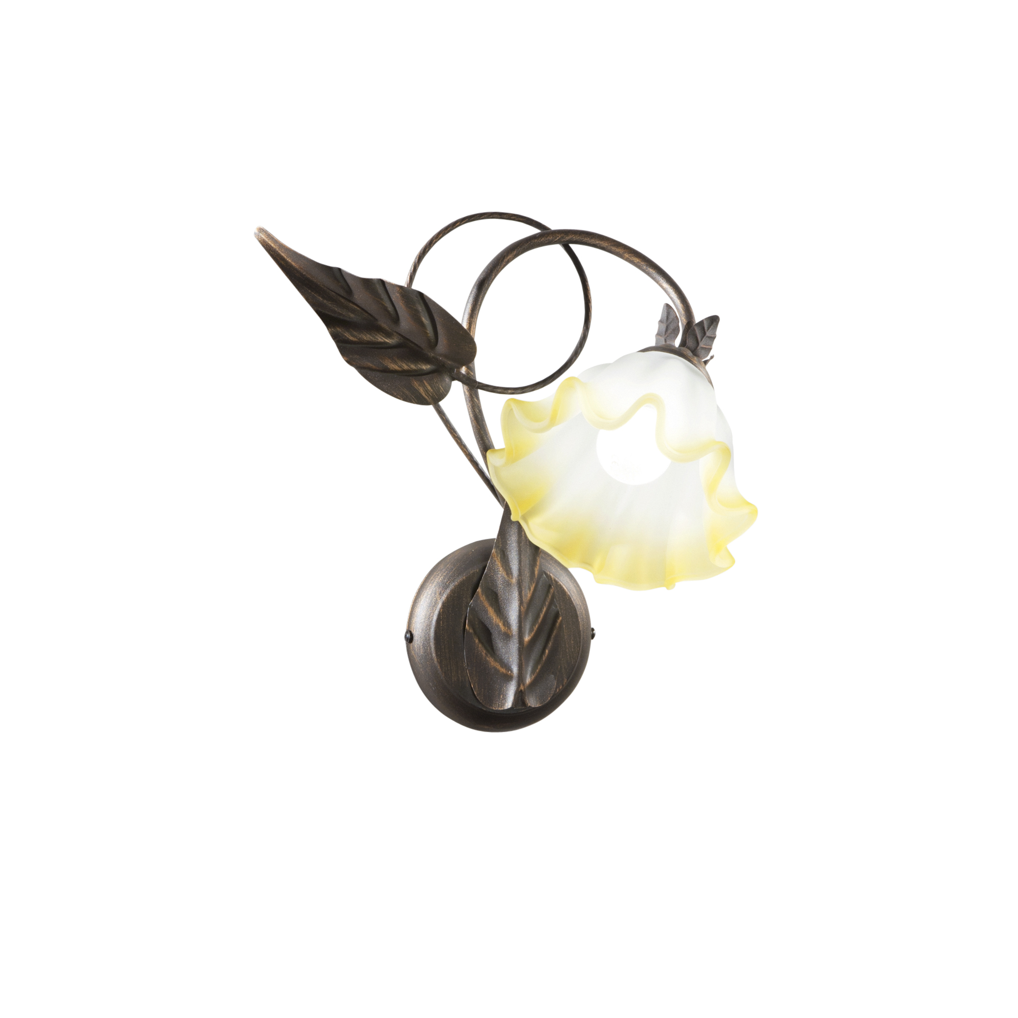 APPLIQUE TRISTANO MARRONE 1XE14 16X28X35CM