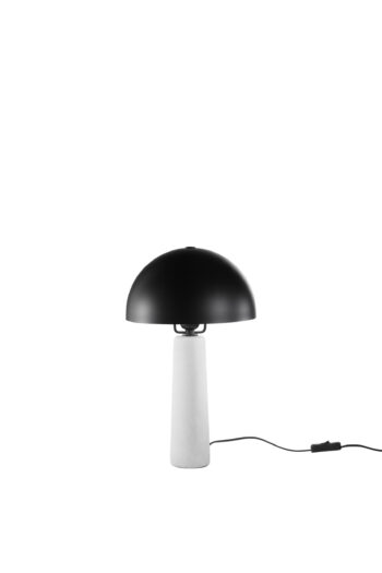 LUME VITRUVO IN CERAMICA NERA MISURA TOTALE D25XH44CM